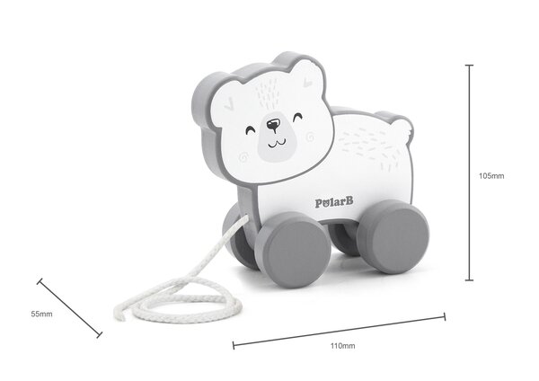 деревянная игрушка Pull Along and Stacking Set - Polar Bear - PolarB