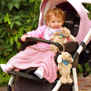 BabyOno bamboo knitted blanket 75x100cm,Pink - BabyOno