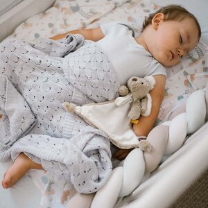 BabyOno bamboo knitted blanket Grey - BabyOno