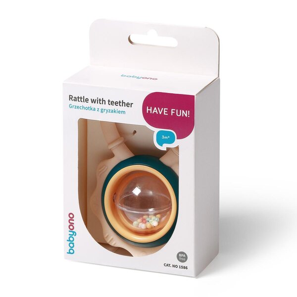 BabyOno rattle with teether Multicolor - BabyOno