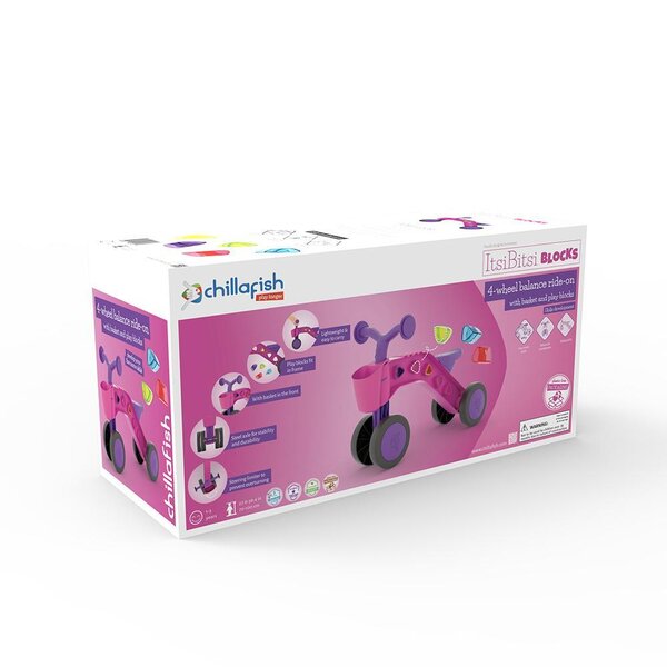 Chillafish ItsiBitsi Blocks balance bike Fushia - Chillafish