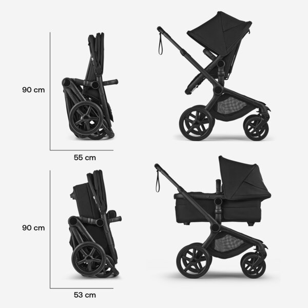 Bugaboo Fox 5 Renew stroller Black/Desert Taupe Melange - Bugaboo