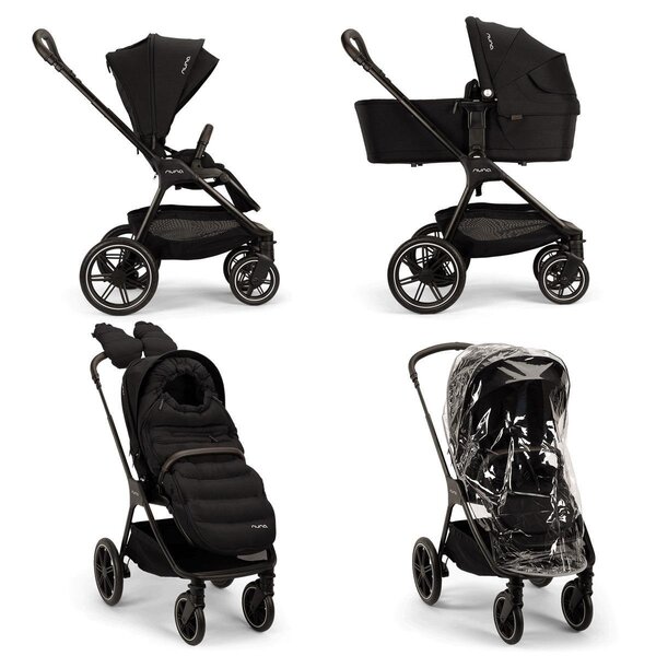 Nuna Triv LX stroller set Caviar, with accessories - Nuna