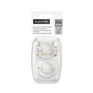 Suavinex соска natural 0-6M Walk in the Park, Ivorie - Suavinex