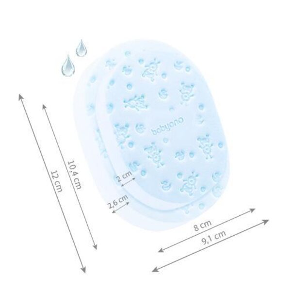 BabyOno baby bath sponge Blue - BabyOno