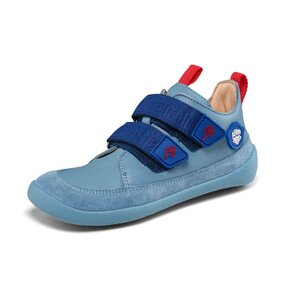 Affenzahn Sneaker Leather Buddy Shark 25 Blue - Affenzahn