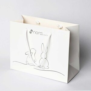 Nordbaby Gift bag 28x22 Bunny A4 - Nordbaby