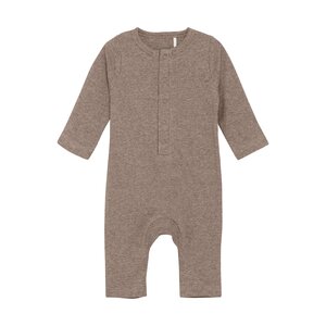 Fixoni Romper LS Melange Rib - NAME IT