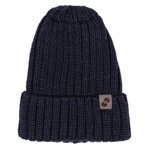 Nordbaby Ribbed Beanie Brian 36-40 (0-6M) Dark Blue - Nordbaby