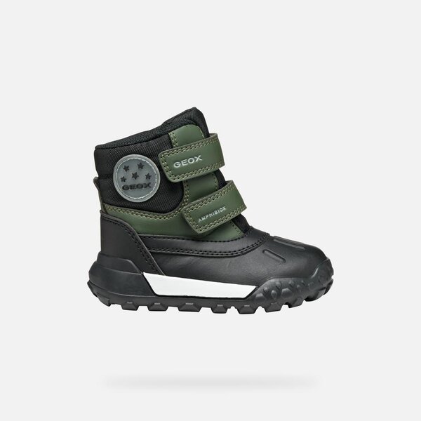 Geox ботинки B trekkyup Dk Green/Black - Geox