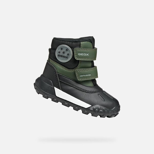 Geox ботинки B trekkyup Dk Green/Black - Geox
