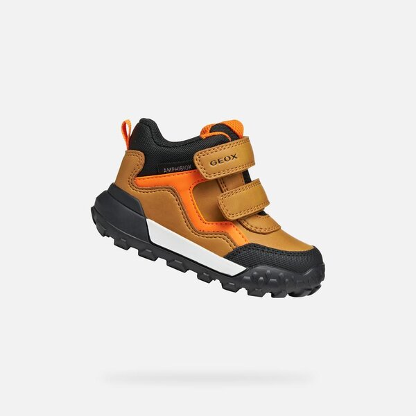 Geox boots B trekkyup Dk Yellow/Black - Geox