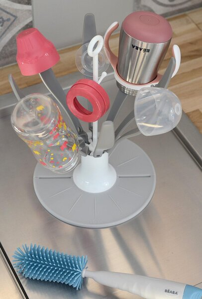 Beaba Flower foldable drain rack Pink - Beaba