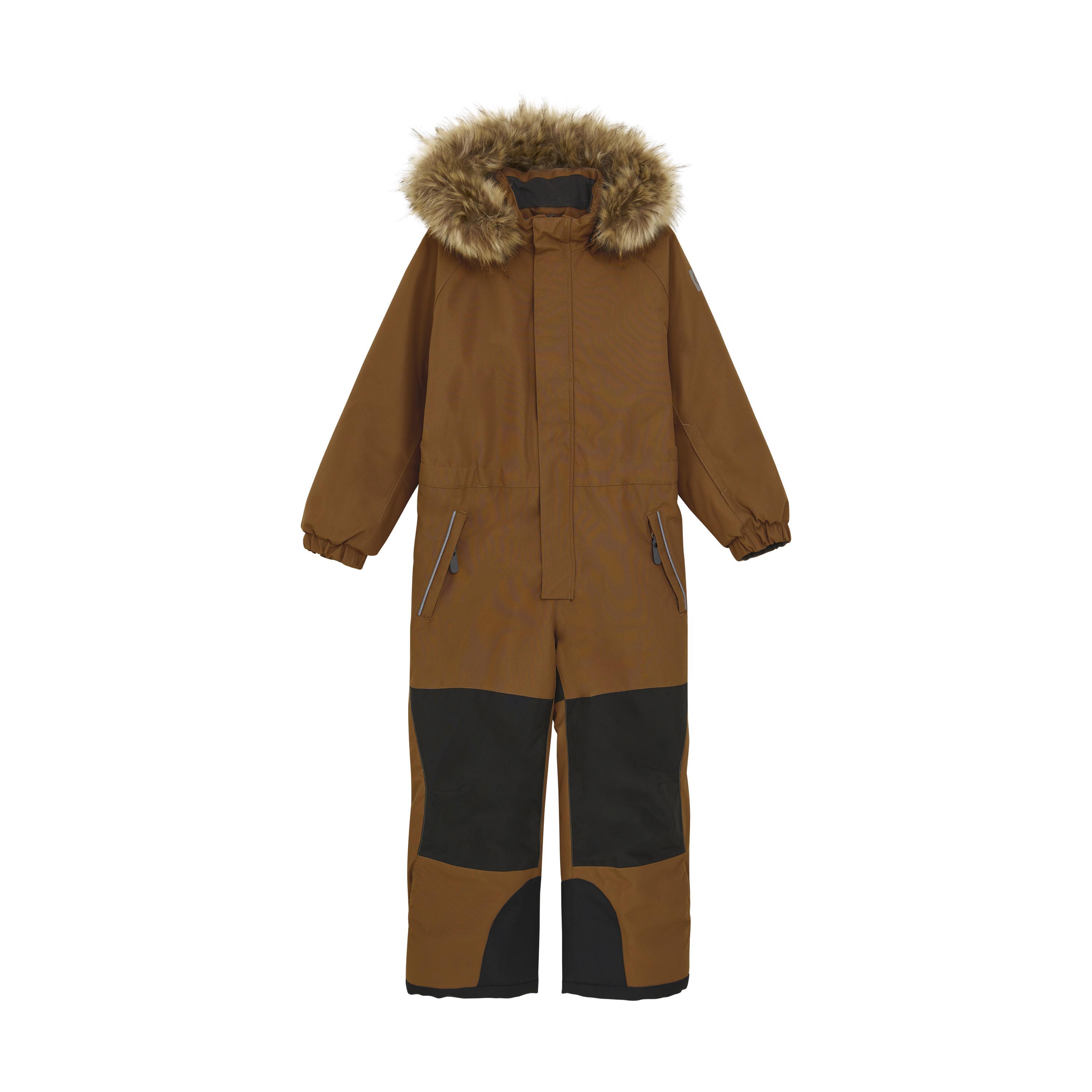 Color Kids Coverall W. Contrast & Fur - Color Kids