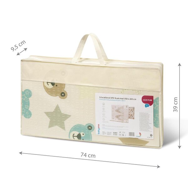 BabyOno educational XPE foam mat 150x200cm - BabyOno