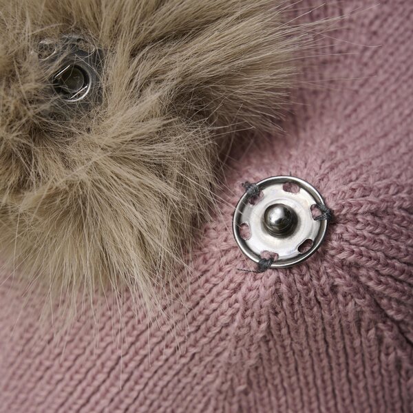 Color Kids Baby Hat W. Wool & Fur - Color Kids