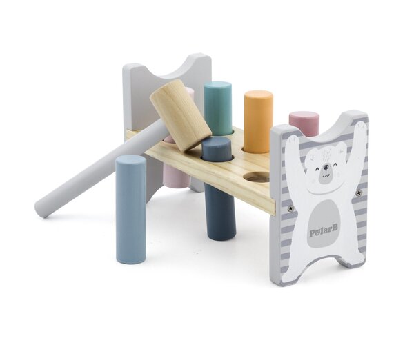 PolarB деревянная игрушка Stacking and Pounding Set - PolarB