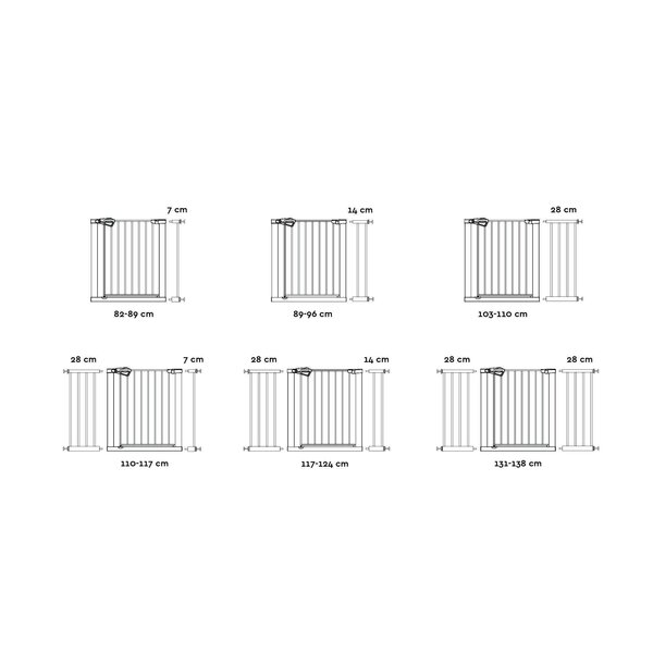 Tinynord gate extension GIA 14 cm Black - Tinynord