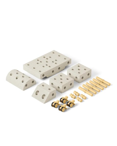Modu building blocks Explorer Set Sand Grey/Honey Yellow - Modu