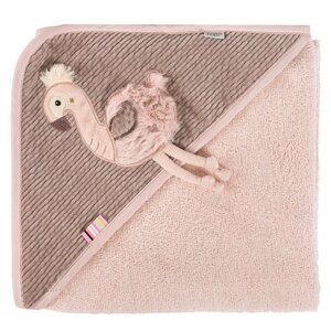 Fehn полотенце с капюшоном 80x80cm, Flamingo - Fehn