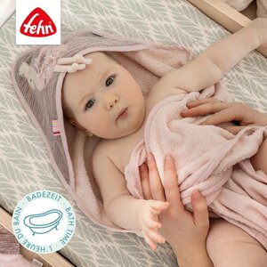 Fehn полотенце с капюшоном 80x80cm, Flamingo - Fehn