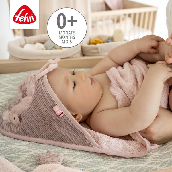 Fehn полотенце с капюшоном 80x80cm, Flamingo - Fehn