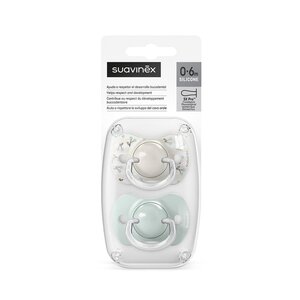 Suavinex соска 2pcs 0/6m Birdies Green - Suavinex