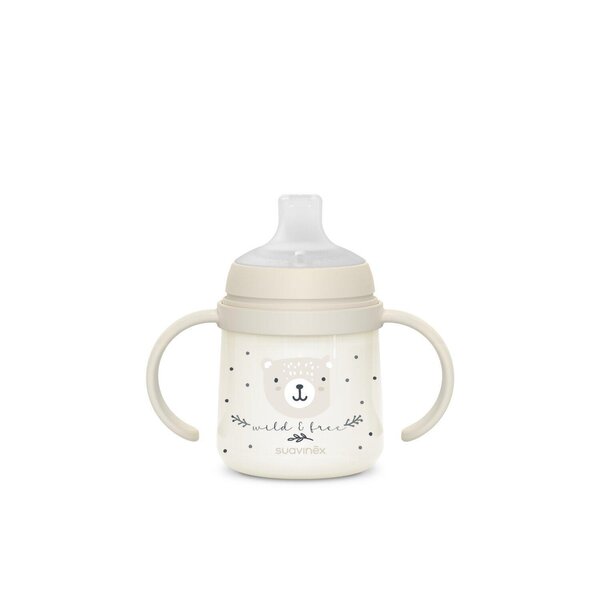 Suavinex learning cup +6m 150ml Wild & Free Grey - Suavinex