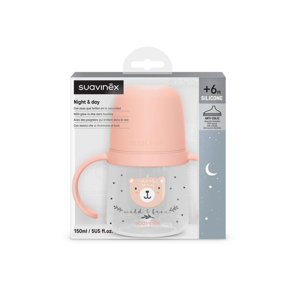 Suavinex learning cup +6m 150ml Wild & Free Pink - Suavinex