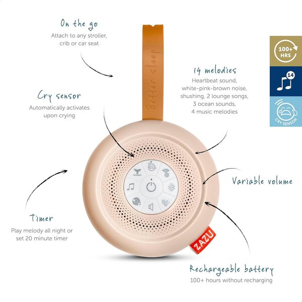 Zazu Suzy Deluxe Rechargable soundmachine - Zazu