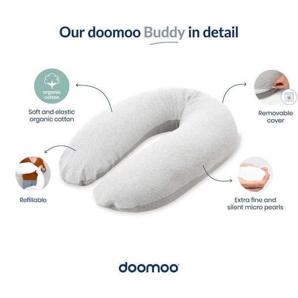 Doomoo Buddy maternity and nursing pillow Corduroy Green - Doomoo