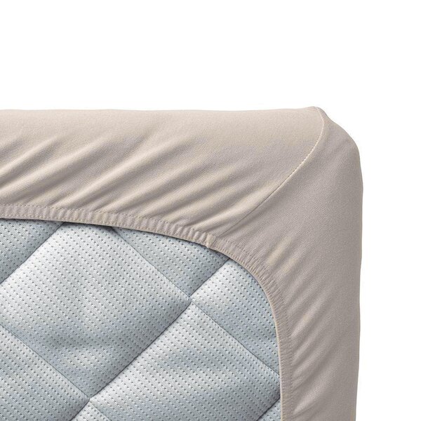 Tinynord bamboo fitted sheet 60x120cm, Beige - Tinynord