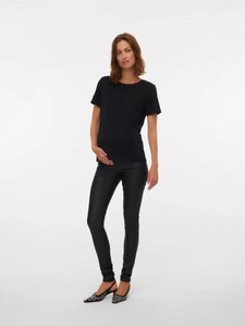 Mamalicious Mlsantos slim coated hb jeans noos - Mamalicious