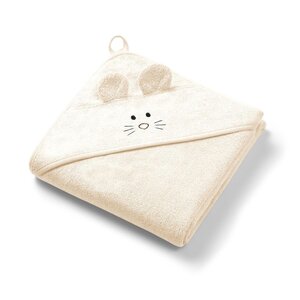 BabyOno Bamboo hooded towel 100x100cm Beige - BabyOno