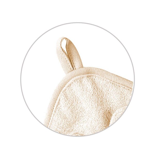 BabyOno Bamboo hooded towel 100x100cm Beige - BabyOno