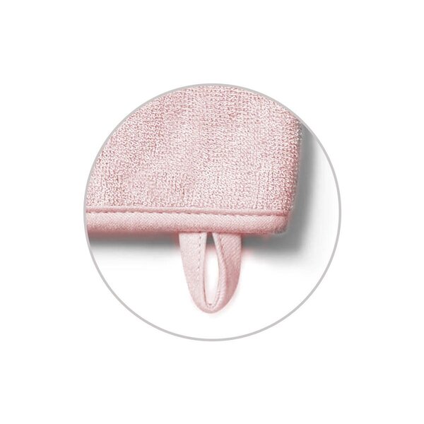 BabyOno Bamboo baby wash mitt Pink - BabyOno
