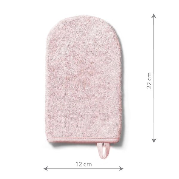 BabyOno Bamboo baby wash mitt Pink - BabyOno