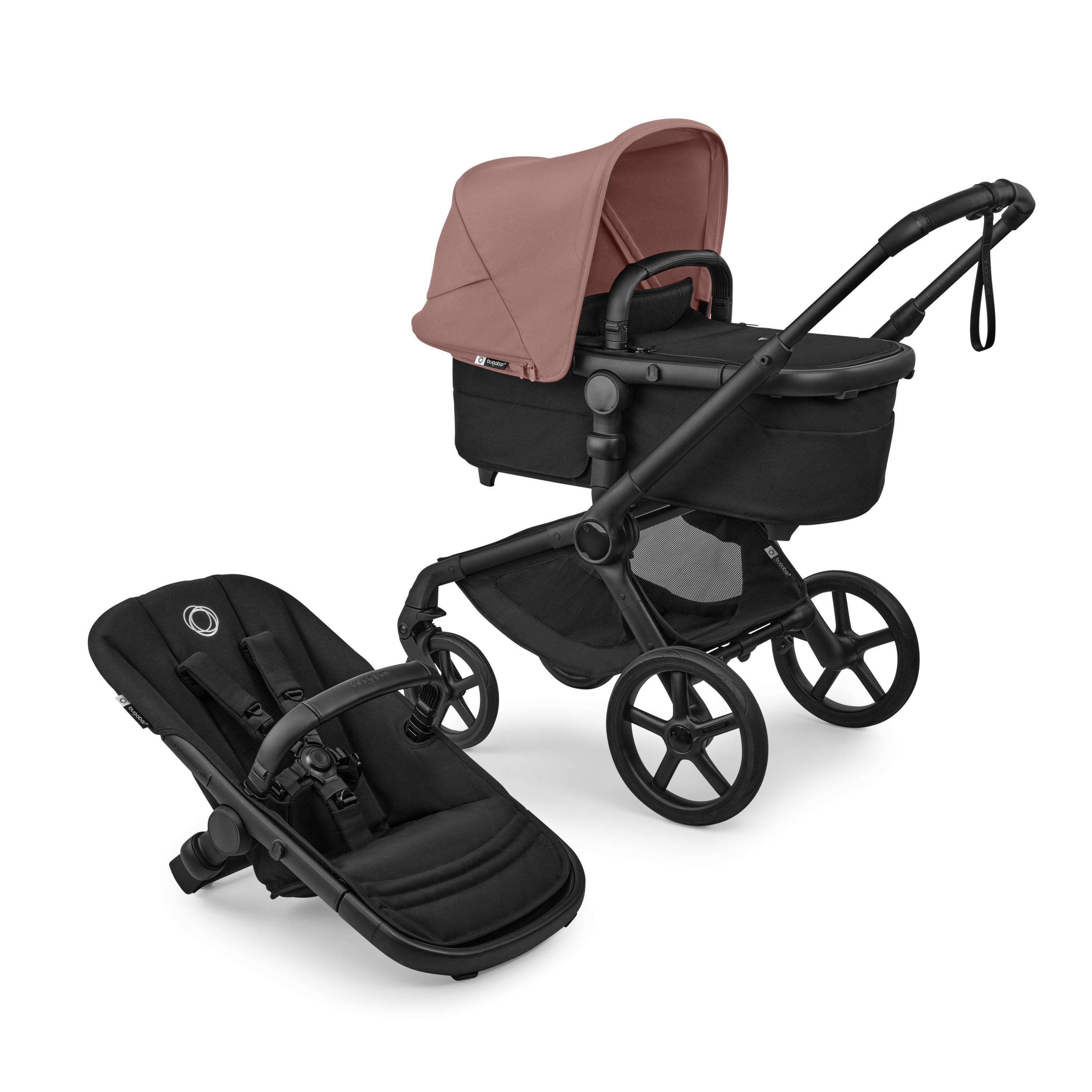 Bugaboo Fox 5 Renew 2in1 stroller set Black/Heritage Black,Dusty Pink - Bugaboo
