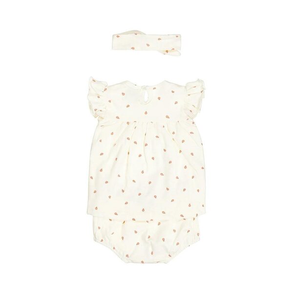 Dirkje 3 pc set, Dress ss, Bloomers, Headband - Dirkje