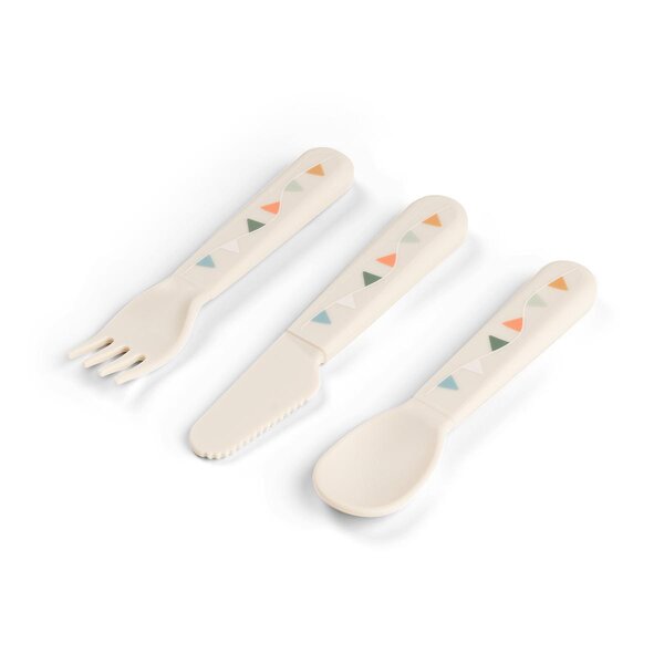 Done by Deer Foodie cutlery set Celebration Sand - Done by Deer