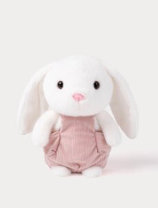 Teddykompaniet мягкая игрушка 22cm, Bunny with Dungarees White - Teddykompaniet