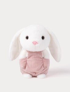 Teddykompaniet мягкая игрушка 22cm, Bunny with Dungarees White - Teddykompaniet
