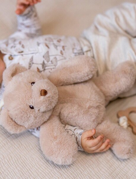 Teddykompaniet Soft toy with music 37cm, Teddy Bear Beige - Teddykompaniet