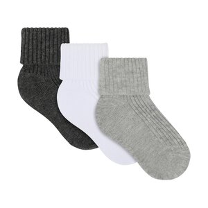 Minymo Baby 2x2 rib sock (3-pack)  - Minymo
