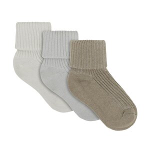 Minymo Baby 2x2 rib sock (3-pack)  - Minymo