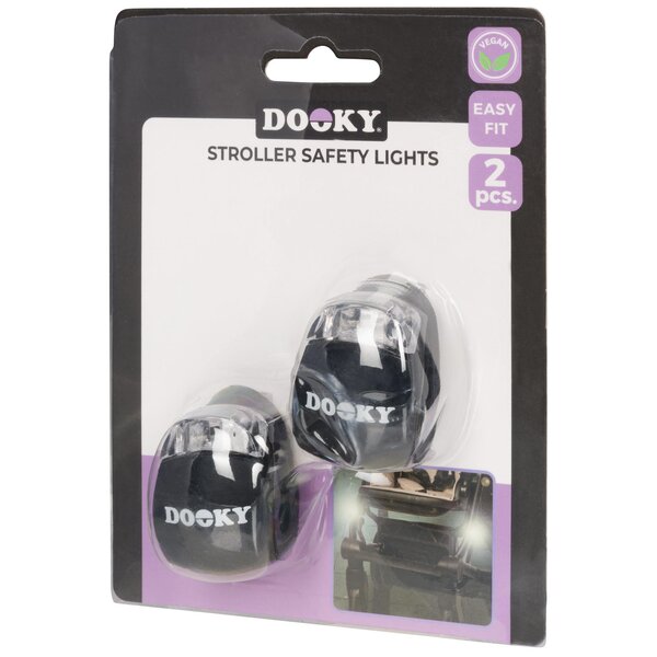 Dooky stroller safety lights 2pcs Black - Dooky