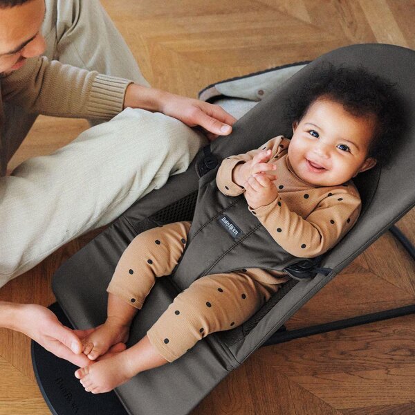 BabyBjörn BB Bouncer Balance Soft, Dark Grey, Tri-Fabric - BabyBjörn