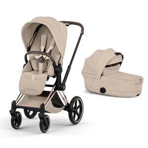 Cybex Priam Style vankrikomplekt Cozy Beige, Rose Gold raam - Cybex