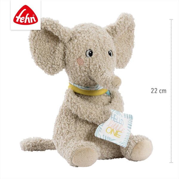 Fehn soft toy Elephant „Hello little One" Beige - Fehn