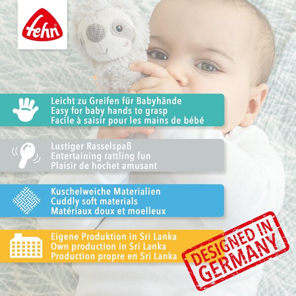 Fehn mini rattle Bear Brown - Fehn